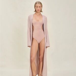 DEVON WINDSOR Pink Swim Coverup